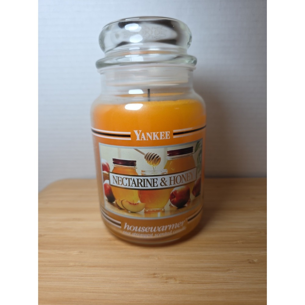 NEW Yankee Candle Retired Nectarine & HONEY Large 22 oz. c2004